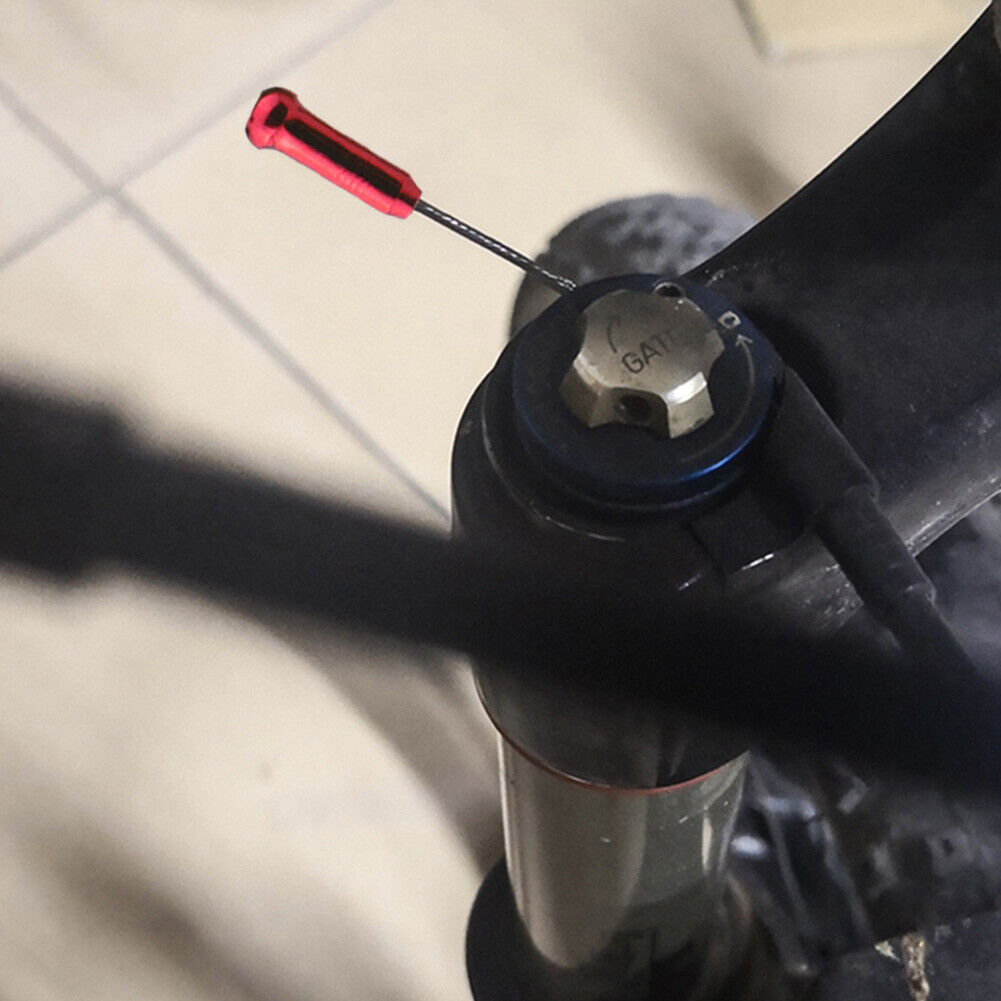 50pcs Bike Cable End Caps Aluminum Alloy Brake Shifter Cable Tips (Red)