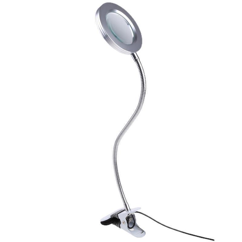 8X Illuminated Magnifier Flexible Rotation Desktop Magnifying Glass Soldering