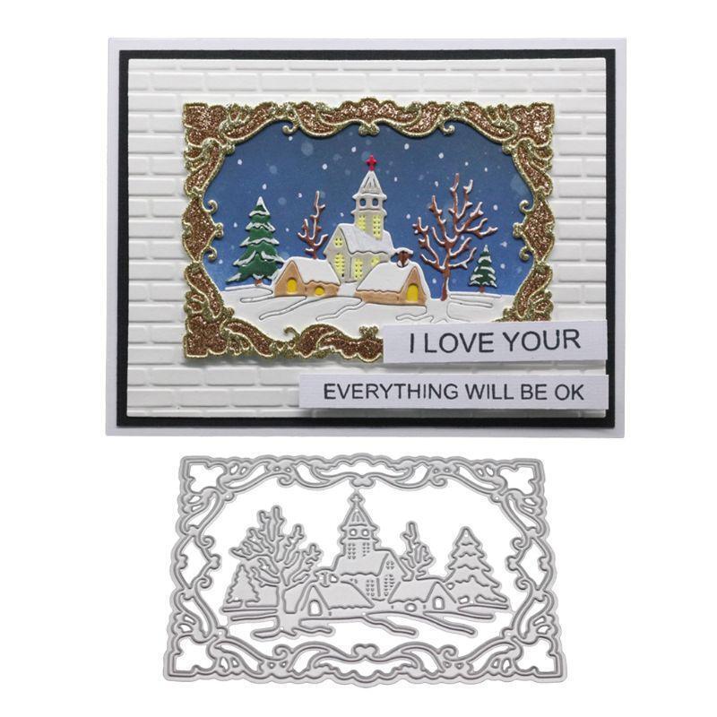 Christmas Winter Metal Cutting Dies Stencil DIY Scrapbooking Album Stamp Paper