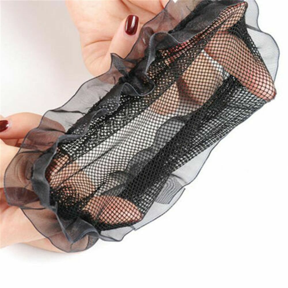 Fashion Elastic Lace Edge Ballet Snood Bun Cover Wig Net Invisible Hair Nets