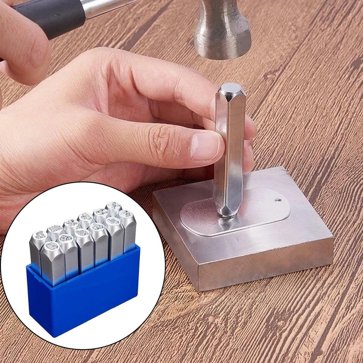 12PCS 6mm Constellations Stamp Punch Set for Jewelry  Leather Stamping