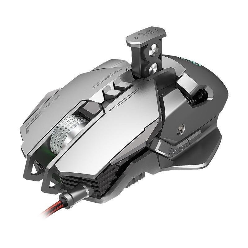Wired Gaming Mouse 6400DPI Programmable Cool Light for Students Friends Playing