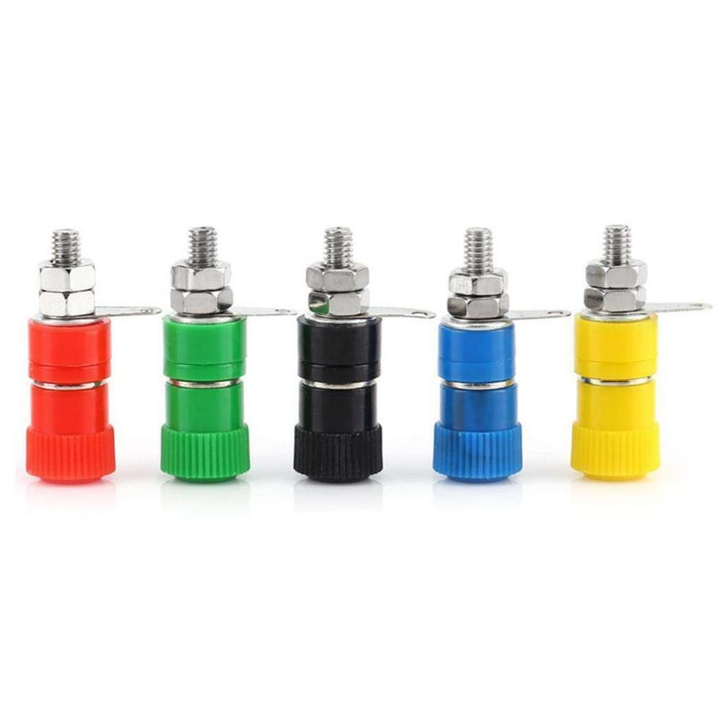 10pcs/ 4mm Banana Socket Binding Posts Terminal Nut Banana Plug