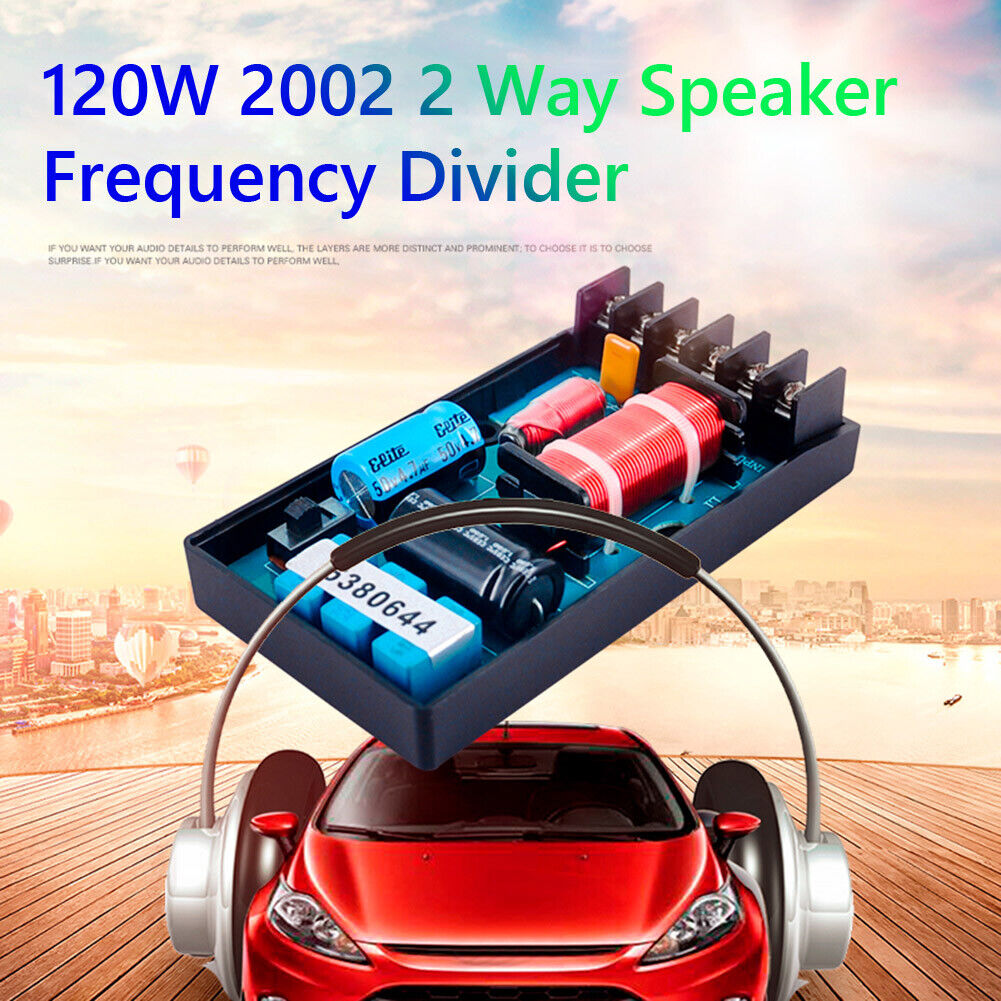 120W Speaker Frequency Divider 2 Way Cars Audio Speakers Crossover Filter