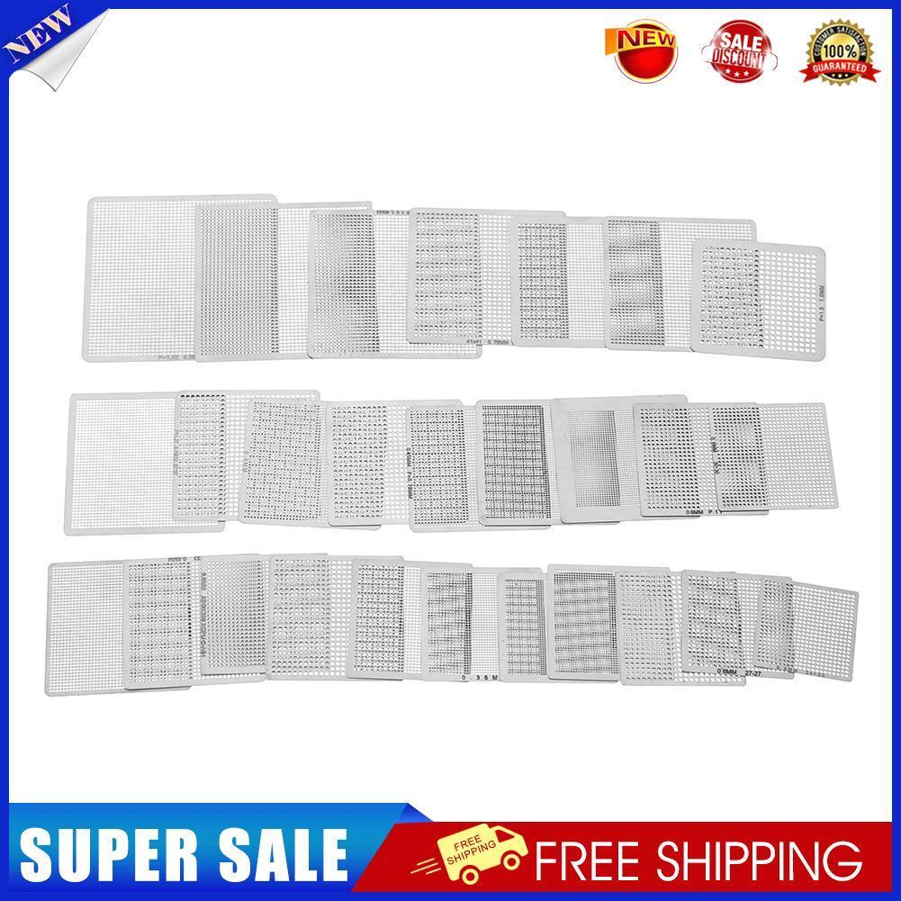 27pcs/set BGA Universal Direct Heat Stencils for Notebooks Desktops