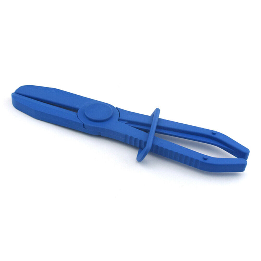 3pcs Fuel Water Line Hose Clamps Pinch Off Pliers Free Hands Tools (Blue)
