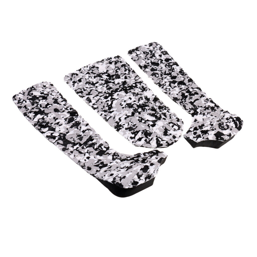 3 PIECES SURFBOARD TAILPAD  DECK TAIL PAD Black CAMO