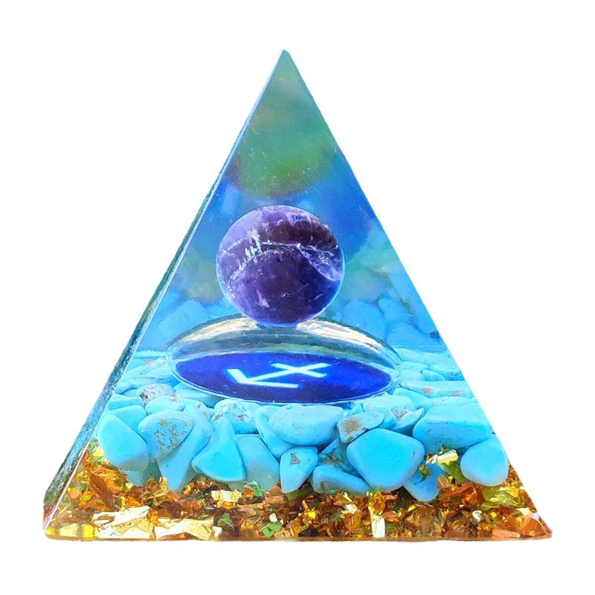 60mm Crystal Pyramid Positive Energy Pyramid Meditation Yoga Stone Lucky