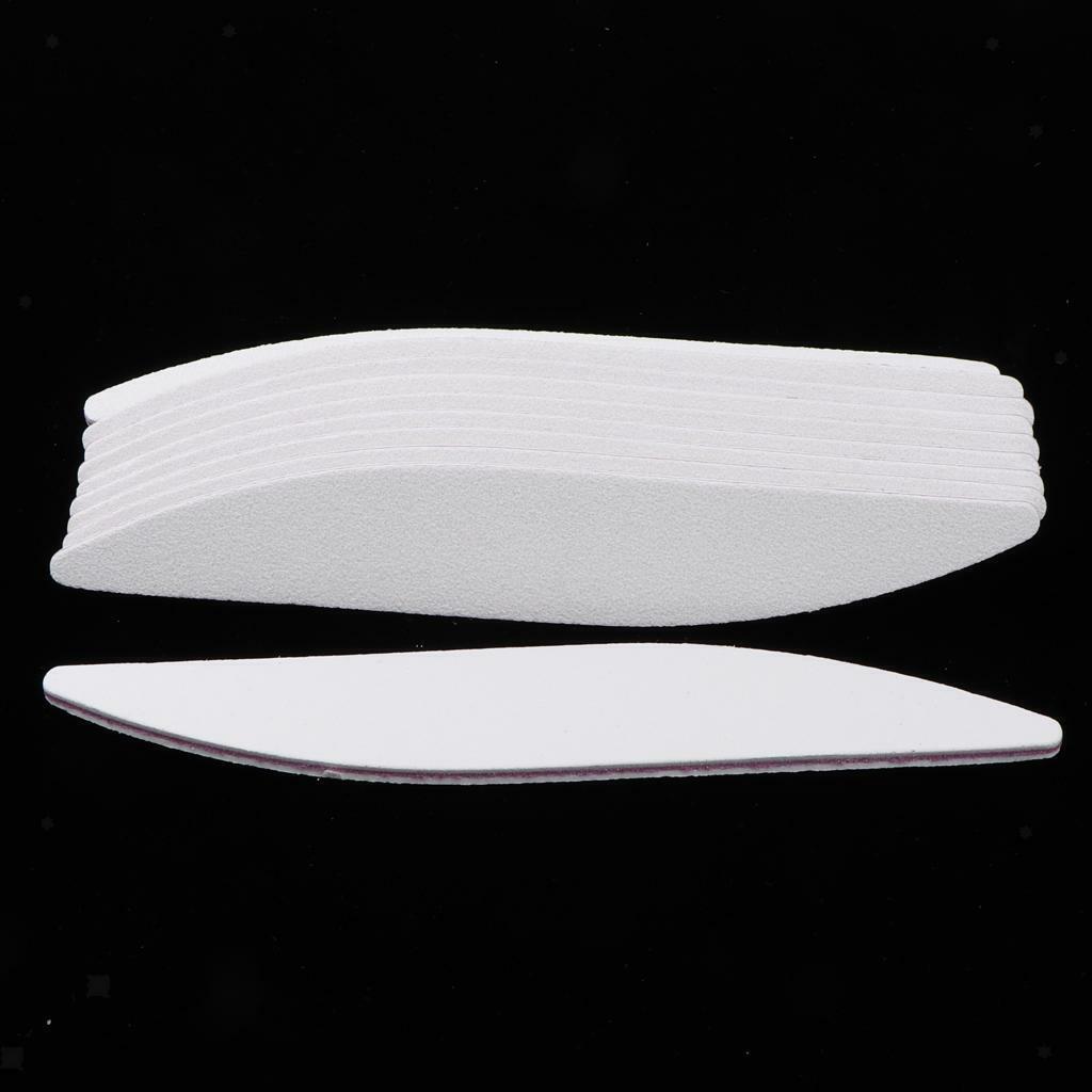 10x 100/180 Grit Nail Files Buffers Emery Board Manicure Polishing Sandpaper