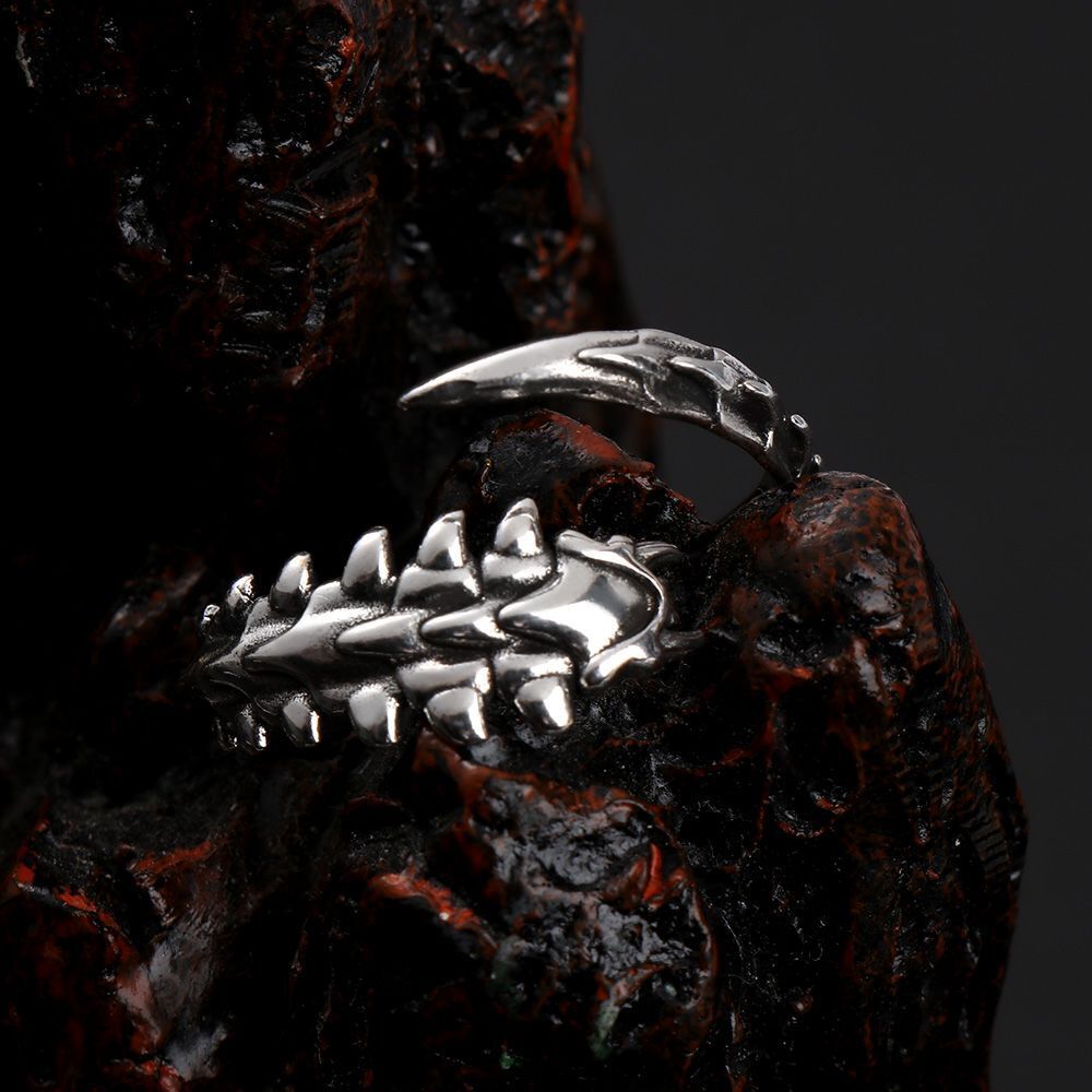 Coiled Bone Jewelry Accessories Punk Style Hip Hop Centipede Ring Open Rings