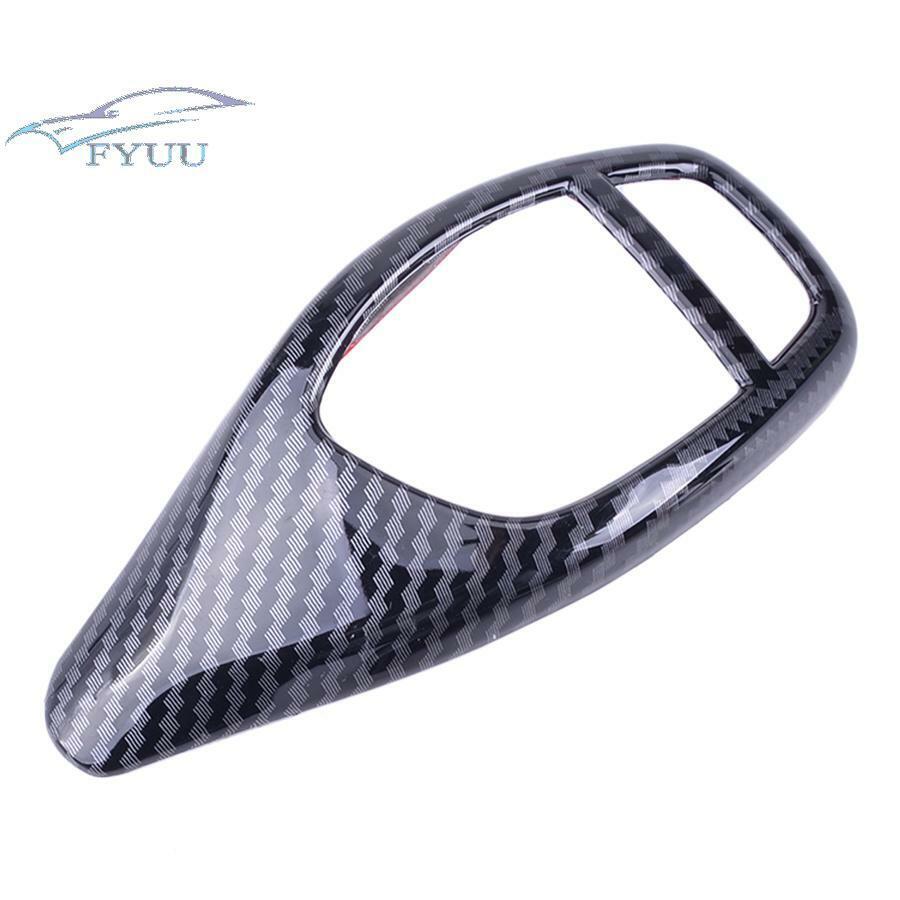 Carbon Fiber Look Car Gear Shift Knob Trim Cover ABS For BMW 1 2 3 4 5 6 Series