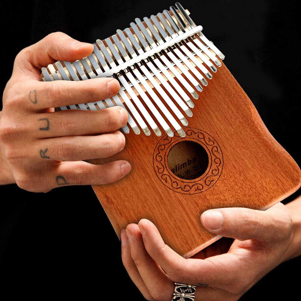 Mahogany 21 Key Kalimba Thumb Piano Mbira Musical Instrument for Beginners