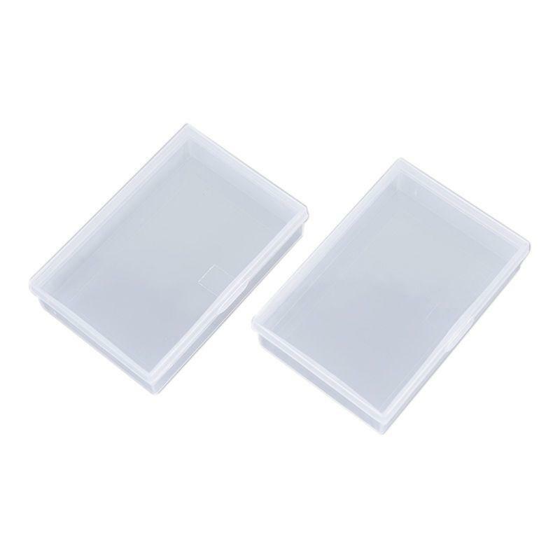 2pcs Transparent Plastic Box Playing Cards Container Poker Card Storage Case