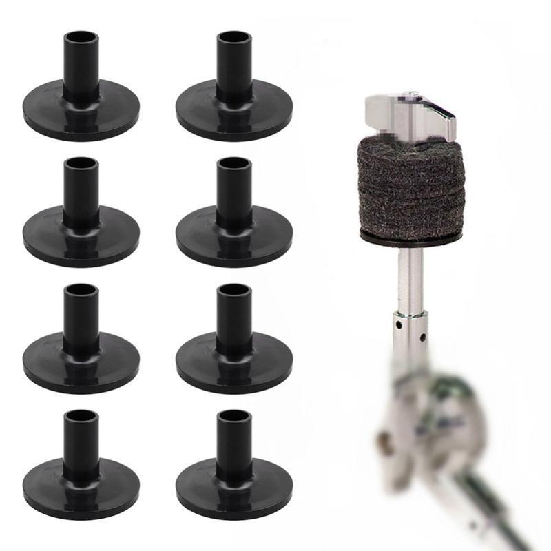 8 Pieces/set Plastic Long Cymbal Sleeves with Flange Base for Drum Set