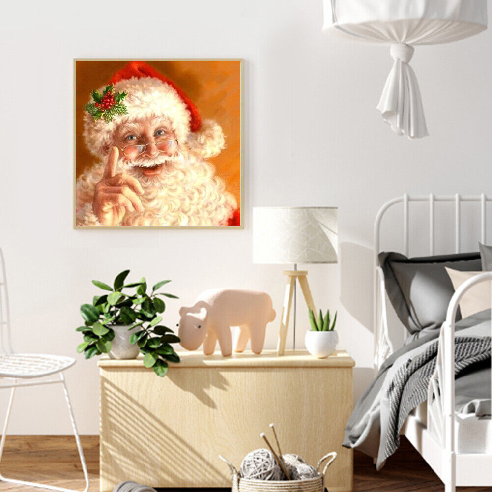 5D DIY Christmas Santa Claus Full Round Drill Diamond Painting Kit Craft