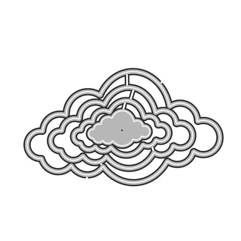 Cloud Craft Die Metal Cutting Dies Cut for DIY Paper Card Making Scrapbooking