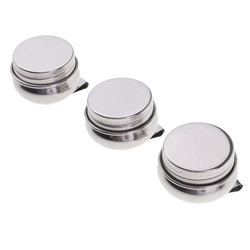 3  Stainless Steel Single Dipper  Cup Clip With Lid Oil Painting