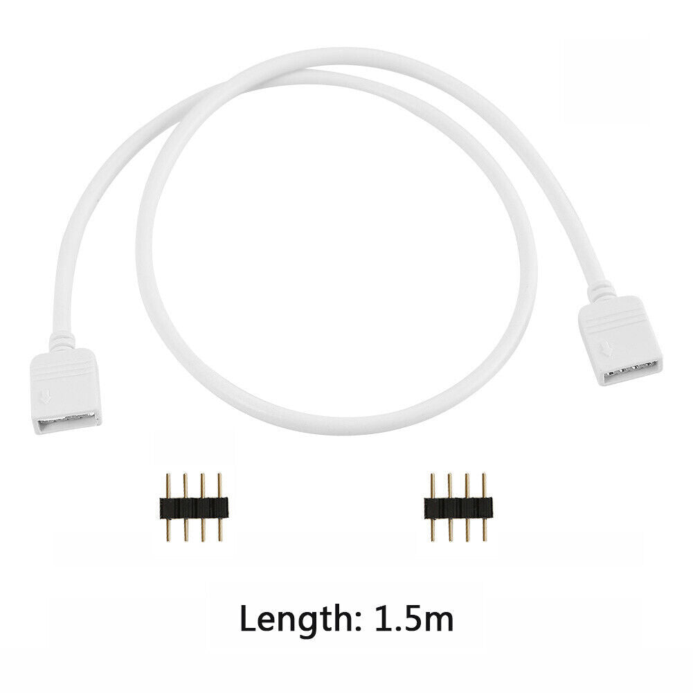 4Pin Extension Cable RGB 5050 3528 LED Strip Light Connector Wire (1.5m)