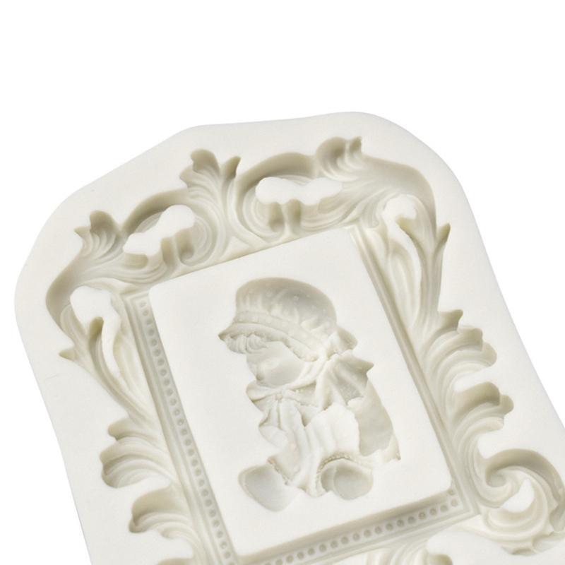 Soap Mold Chocolate Candy Mold European Style Frame Baby Cake Decoration Gift