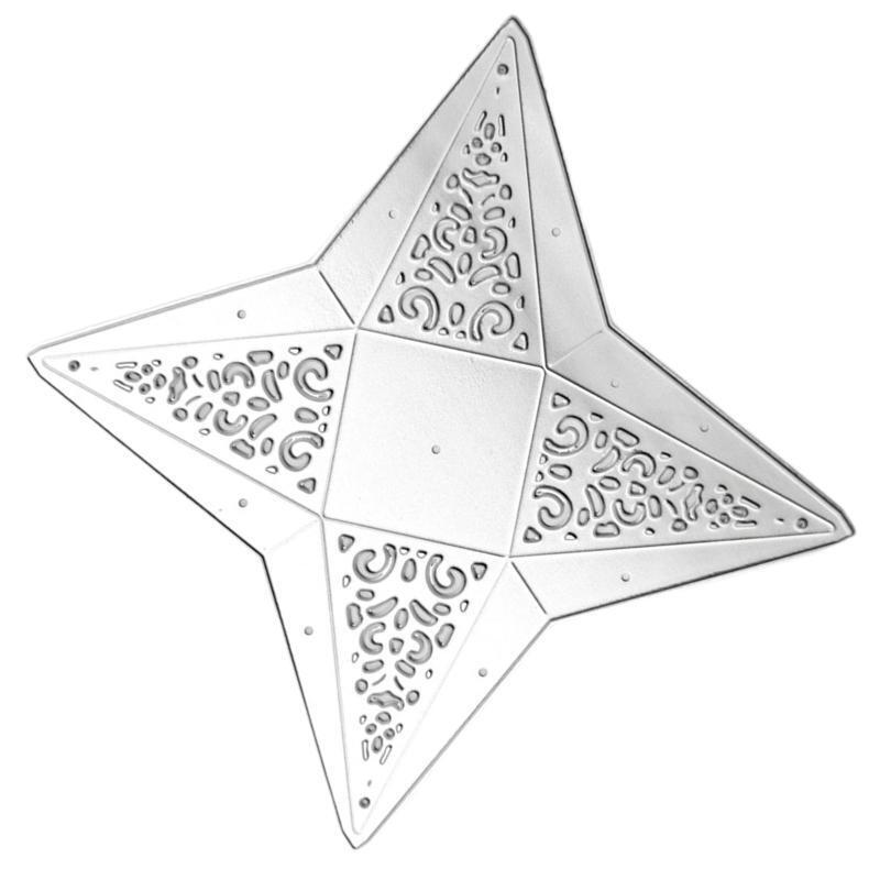 Four-pointed Star Metal Cutting Dies Stencil DIY Scrapbooking Album Paper Card