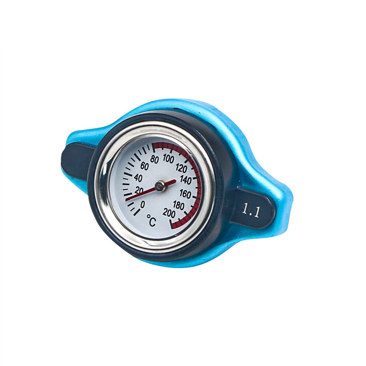 For Racing Thermostatic Gauge Radiator Cap 1.1 bar Big Head Water Temp Meter