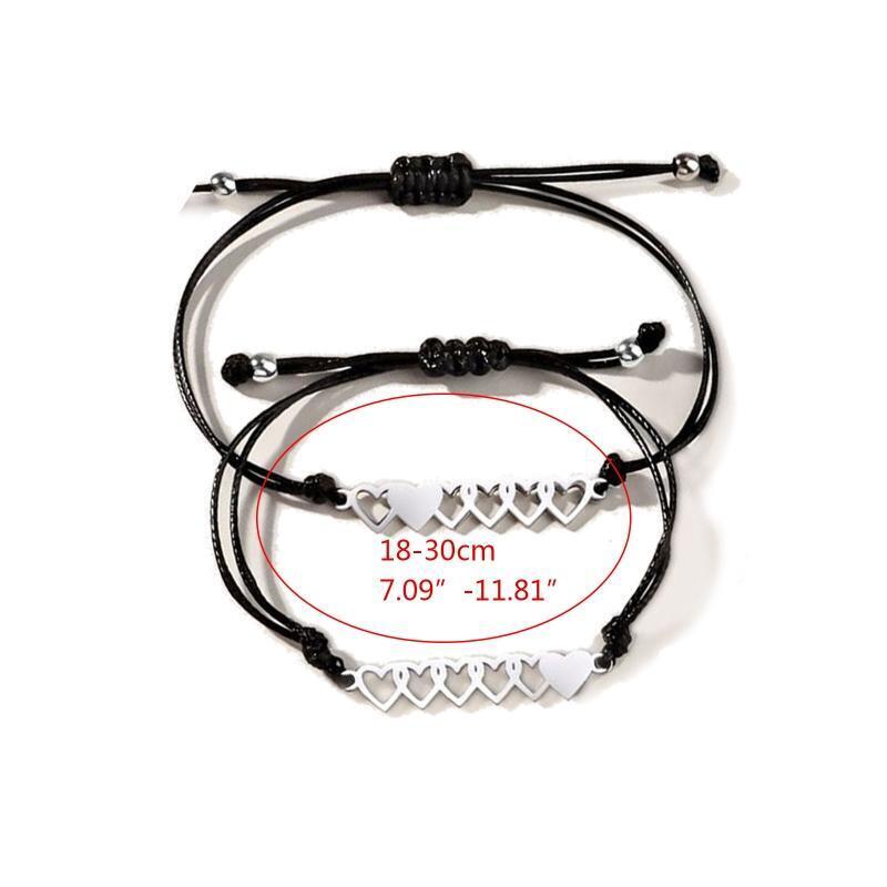 6Pcs Handmade Relationship Bracelets Best Friend Friendship Bracelet Jewelry