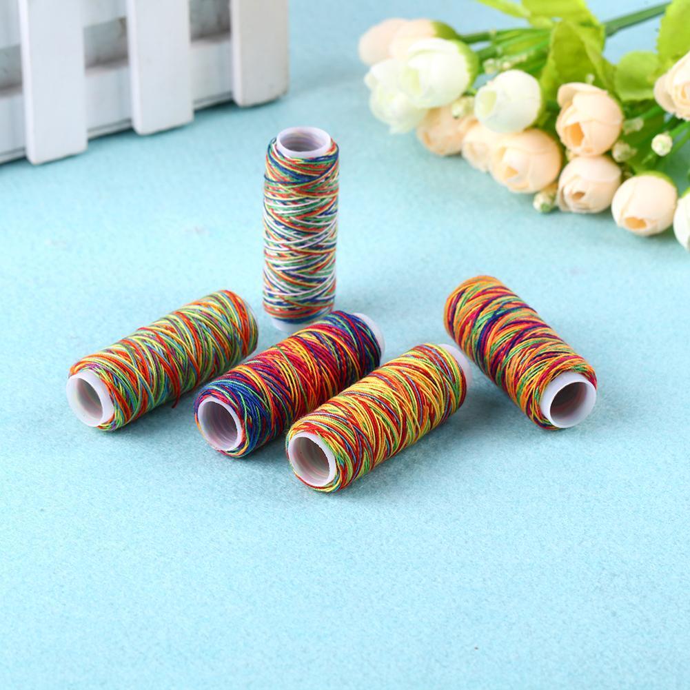 5pcs Hand Stitched Denim Thread Line DIY Sewing Thread for Bags Jeans