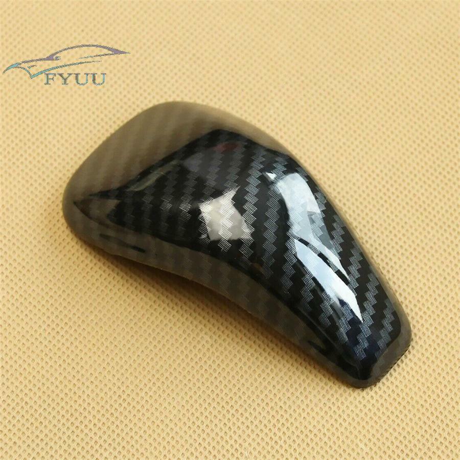 1x For 2018-2021 Subaru Crosstrek XV Carbon Fiber Gear Shift Lever Knob Cover