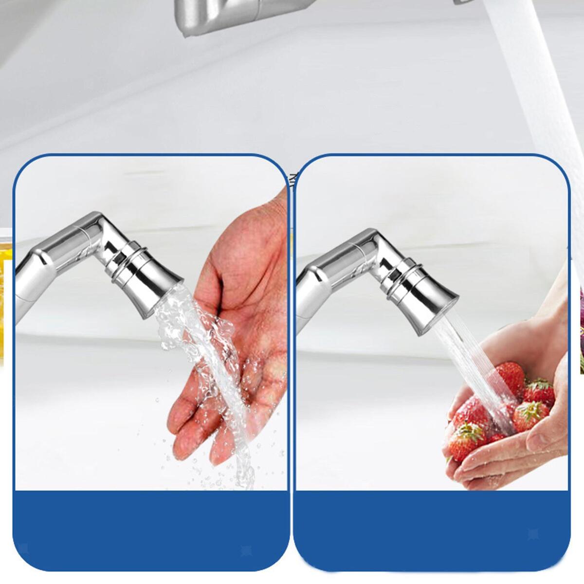 2pcs Faucet Extender Rotating Robotic Arm Leak Proof for 24mm Od Faucet