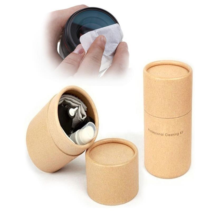 5Pcs Lens Cleaning Brush Cleaning Cloth & Portable Carry Case for DSLR Cameras