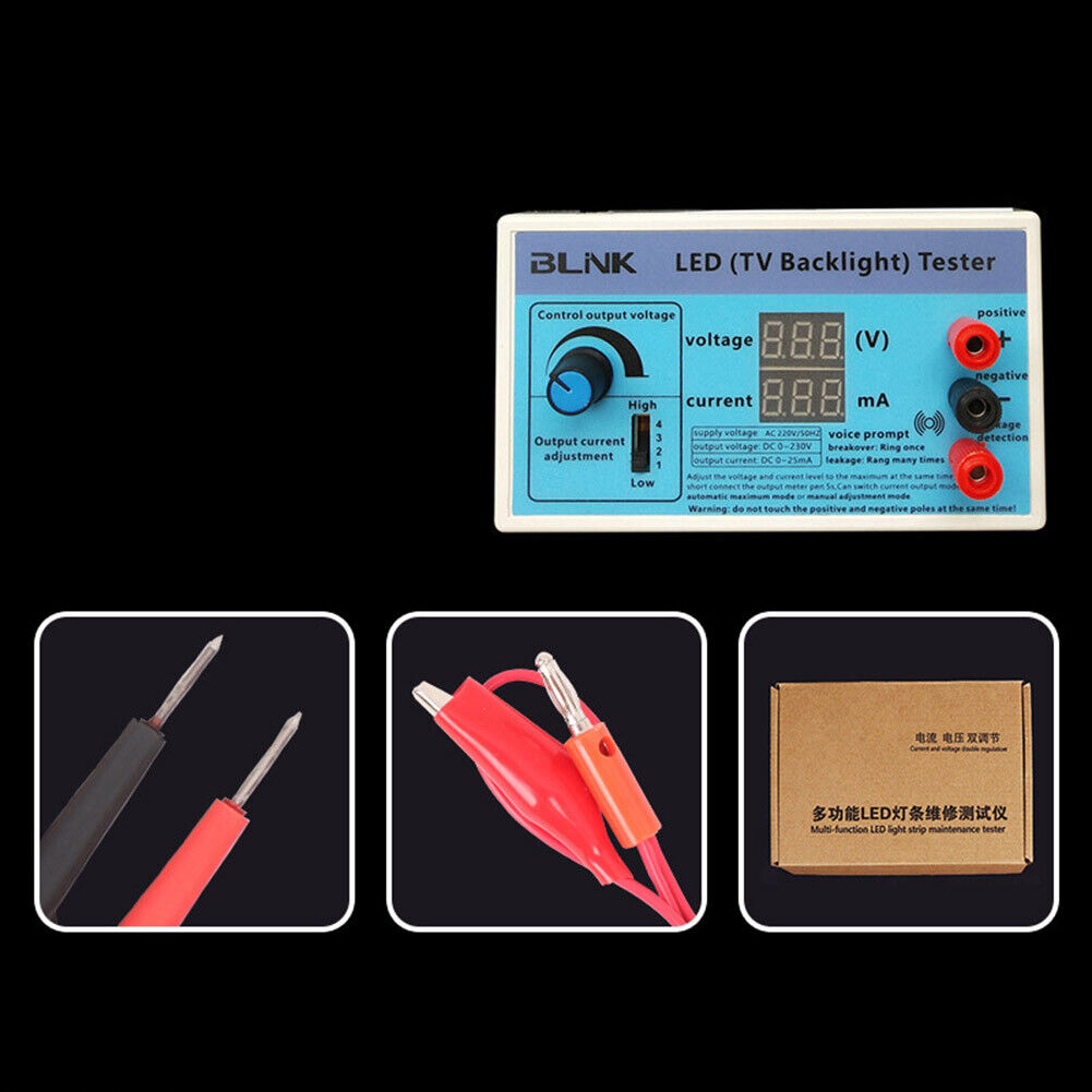 0-230V Output TV Backlight Tester LED Lamp Strip Beads Test Inspection Tool