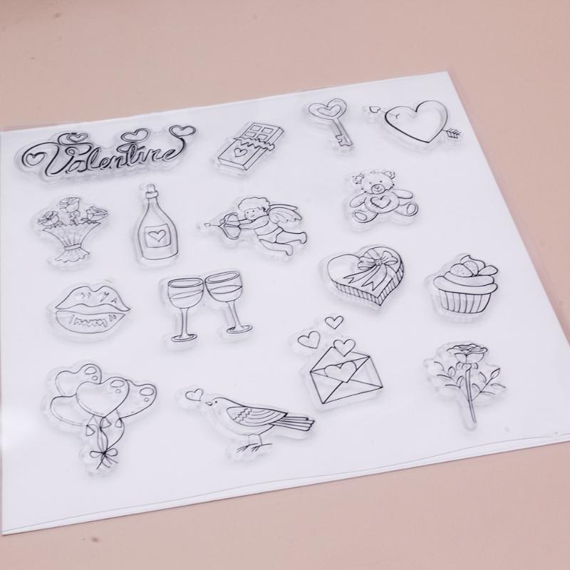 Valentine's Day Silicone Clear Seal Stamp DIY Scrapbooking Embossing Photo Album