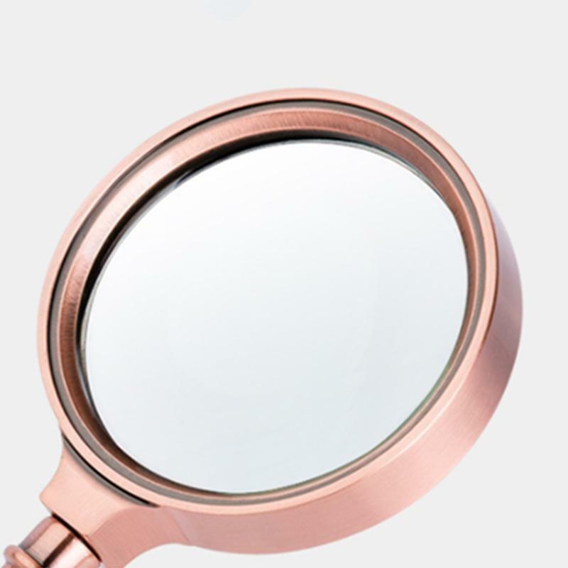 Fashion Design Magnifying Glass 10X Handheld Magnifier Metal Handle for Seniors
