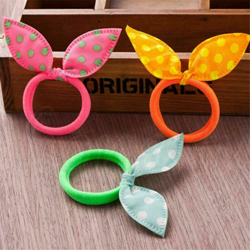12Pcs Fashion Korean Girls Bunny Ear Headband Rabbit Ear Hair Band Bow Tie