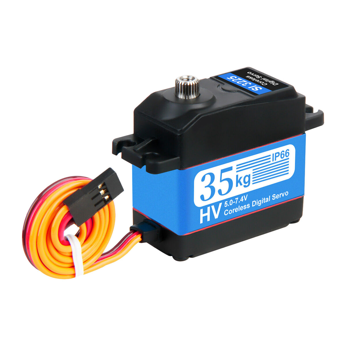 180 Degree Waterproof 35kg Digital Servo Kits for 1/10 1/8 RC Car Plane (A)