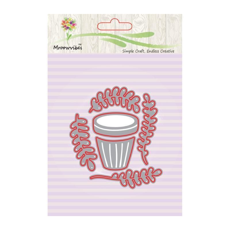 Flowerpot Cutting Dies Stencils Scrapbook Album Paper Card Embossing DIY Craft
