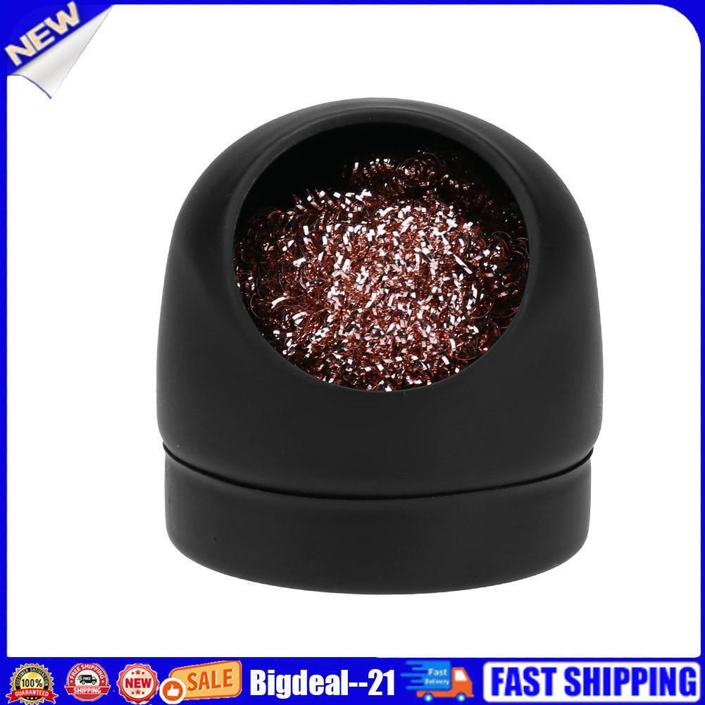 Soldering Welding Solder Iron Tip Head Cleaner Steel Wire with Stand
