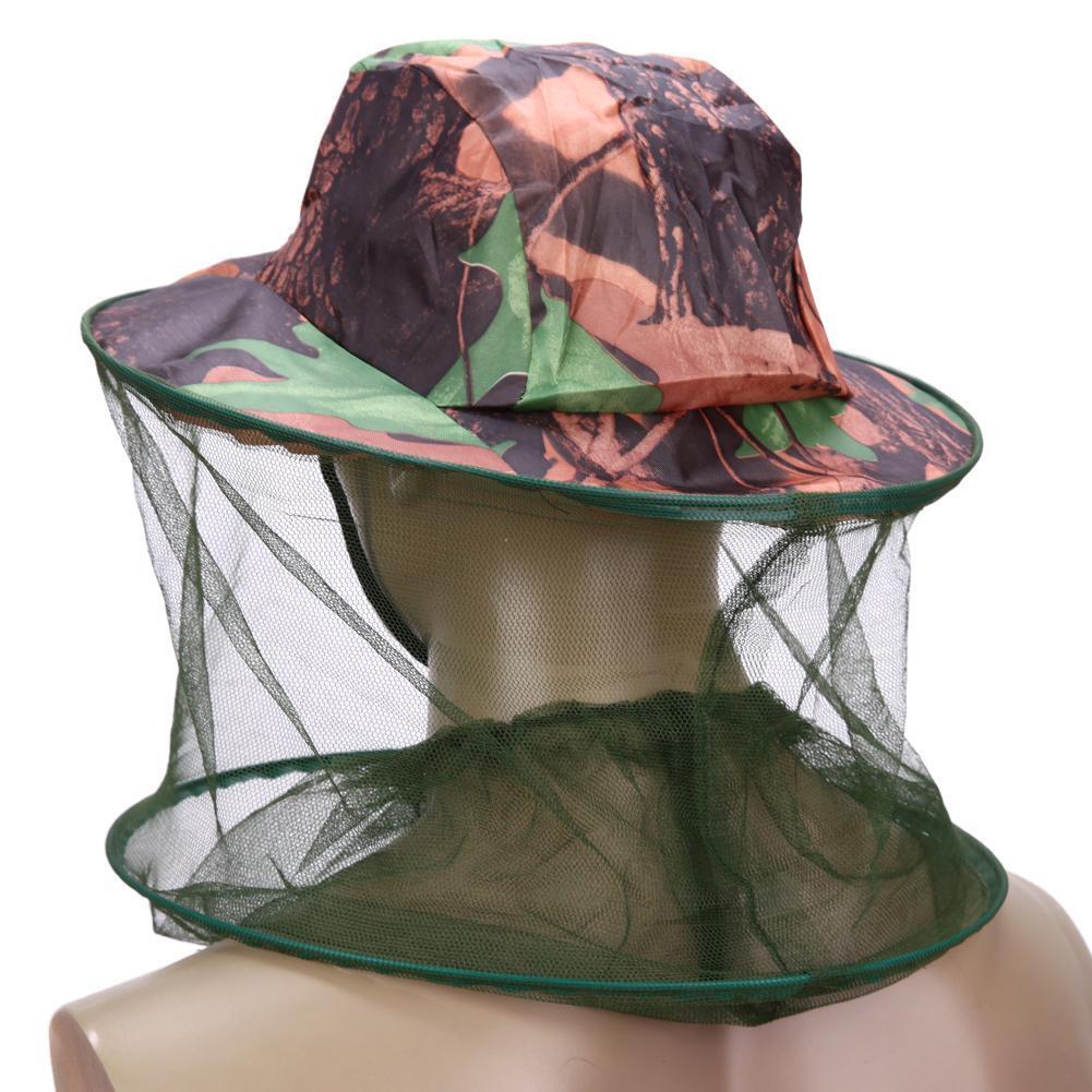Camouflage Mosquitoes Net Fishing Hat Bee keeping Insects Prevention Cap