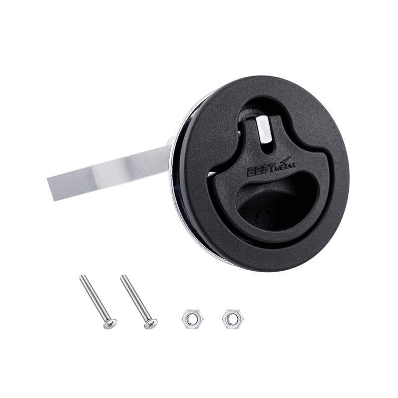 Round Flush Pull Slam Latch for RV Boat Marine Deck Hatches Lift Pull Handle