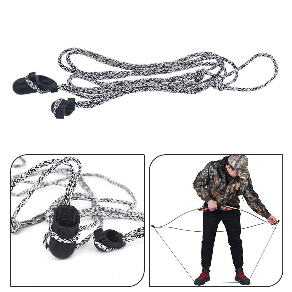 Archery Stringer Recurve Compound Bow String Install Auxiliary Tool Rope