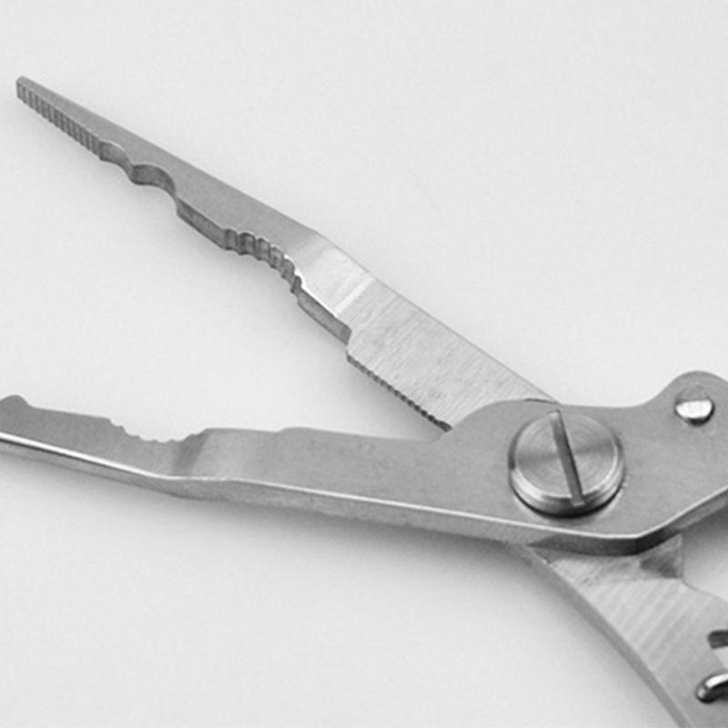6.5" Fishing Pliers Split Ring Hook Remover Scissors Grips Fish Tackle Fishing