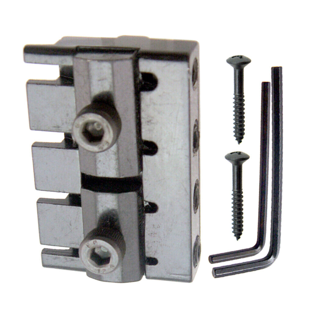 Black 4 String Electric  Bass Guitar  Nut with Screws Hex Key