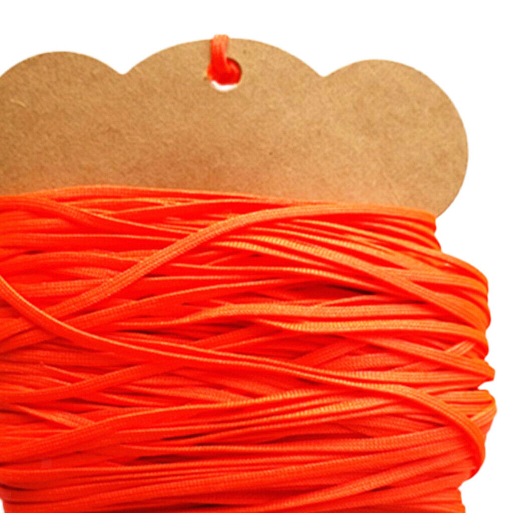 Durable High Strength Flat Line for Scuba Dive Reel 50m Fluorescent Orange
