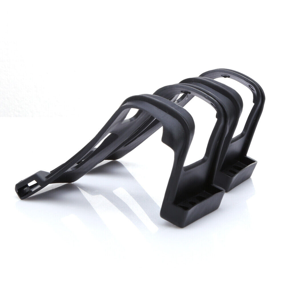A Pair New Cycling Bicycle Bike Strapless Toe Pedal Clips Half Clips Black