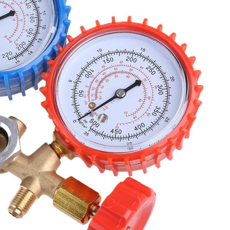AC Diagnostic Manifold Freon Gauge Hose Set Charging R134A R12 R22 R502 Refriger