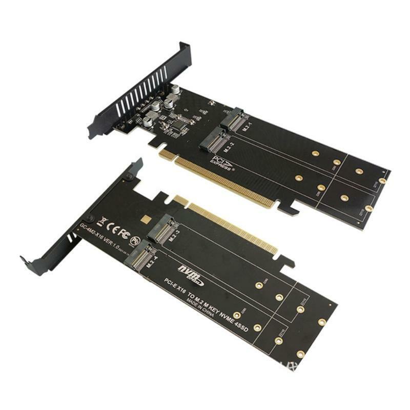 M.2 X16 to 4 Bays 4x NVME PCIE4.0 GEN3 Raid Card PCI-E M.2 X16 SSD Hard Drive