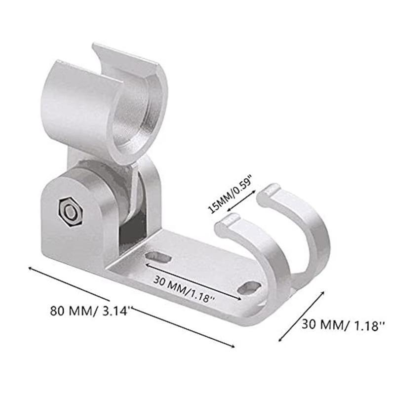 Space Aluminum Shower Bracket Fixture Base Bracket for Handheld Shower Head