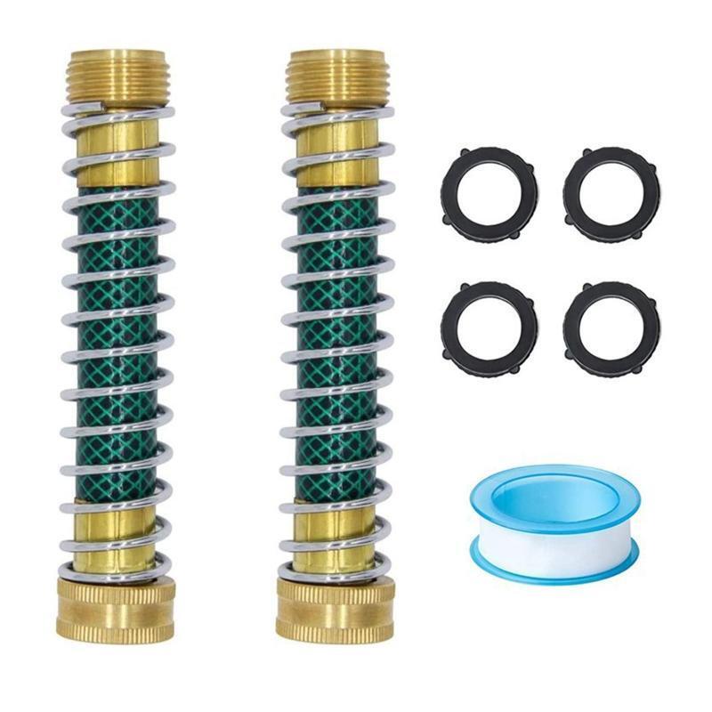 Hose Connector with Coil Spring Easy Installation Garden Hose Extension Adapter