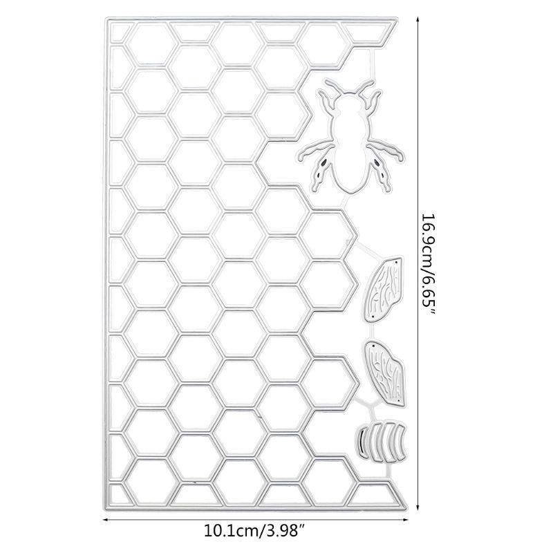 Honeybee Hive Metal Cutting Dies Stencil DIY Scrapbooking Album Stamp Card