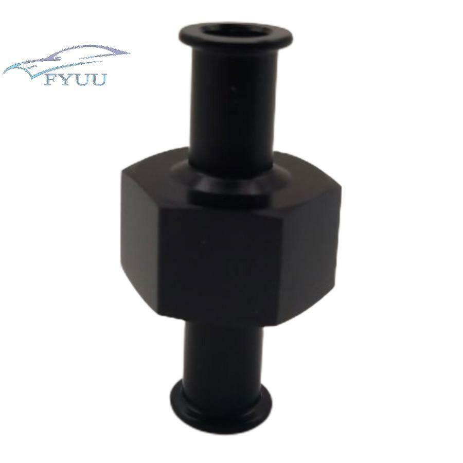 1x Universal Black 3/8" Hose 1/8" Npt Port Fuel Nitrous Pressure Gauge Adapter